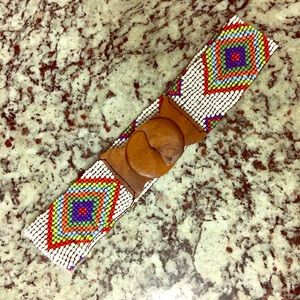 Hobo beaded belt - one size